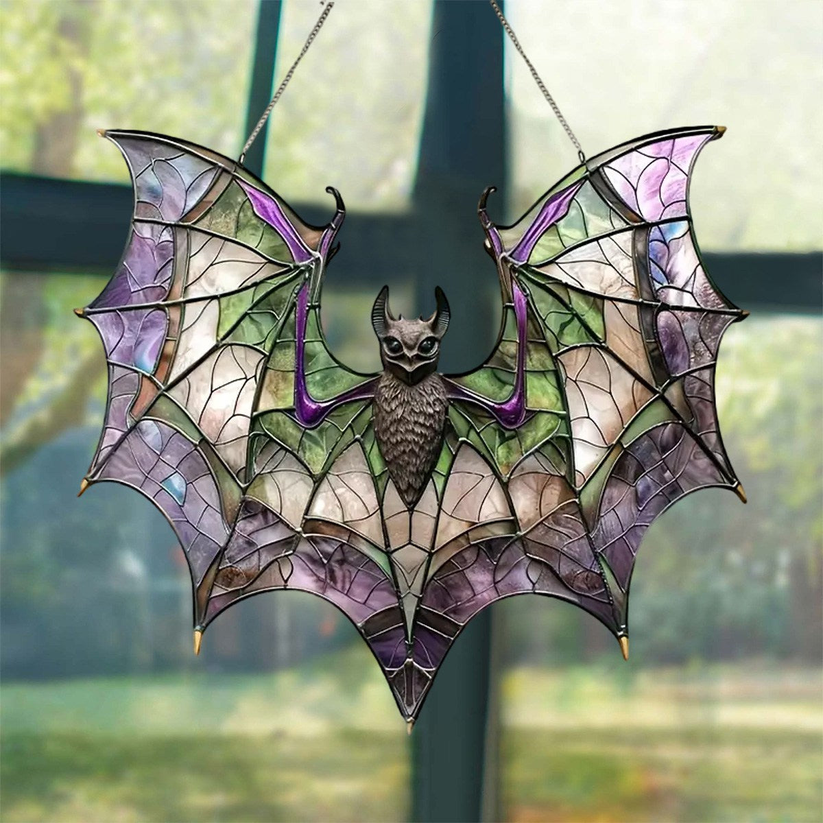 Bat Purple Acrylic Window Hanging — Transform Sunlight Into a Living Memory That Warms Your Soul