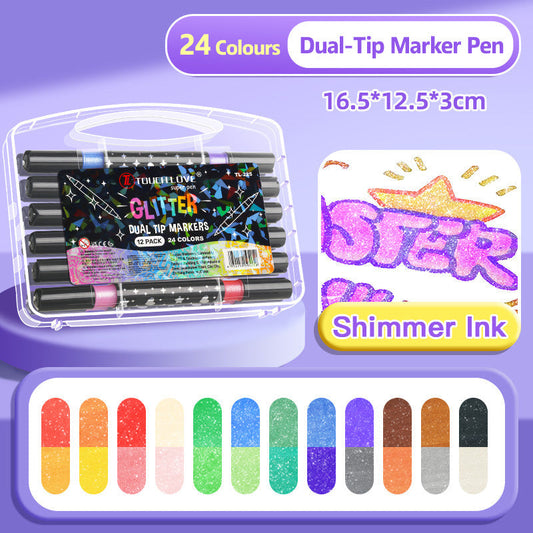 StellarShine Glitter Gel Pens — Ignite Your Imagination with Smudge-Proof, Eco-Friendly Sparkle