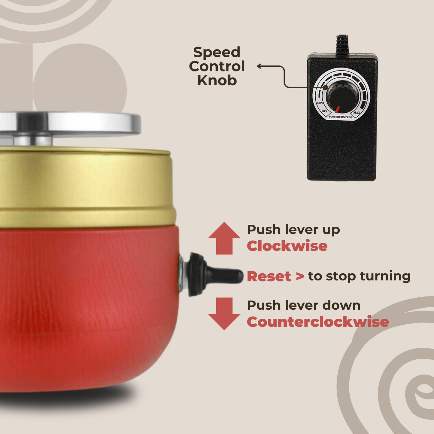 CreationSpin™ — Craft Stunning Pottery Instantly Without the Mess or Noise