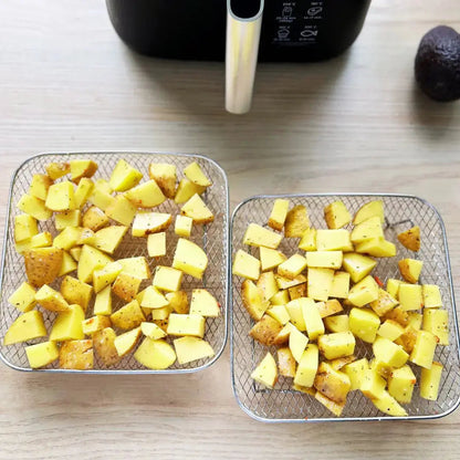 MultiDeck Stackable Air Fryer Baskets — Triple Your Cooking Power and Savor Every Flavor Separately