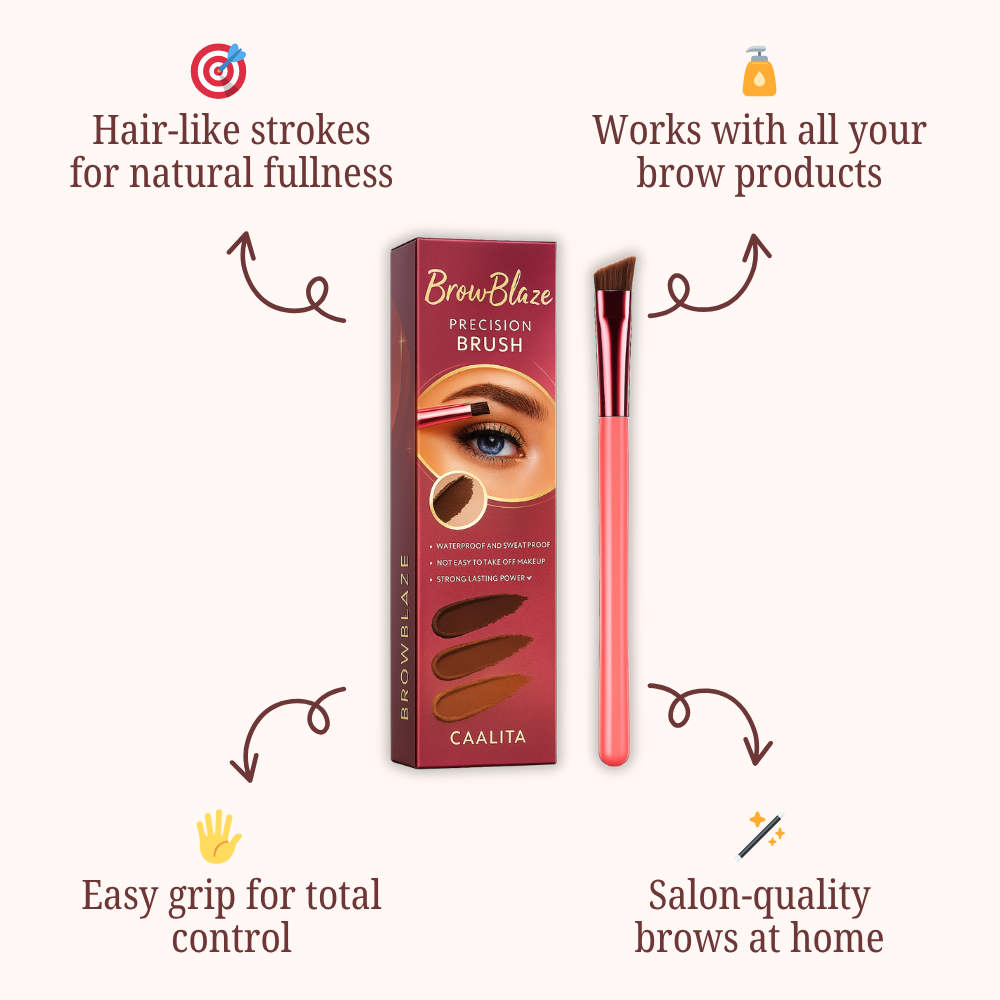 BrowBlaze™ 4D Stroke Mastery Stamp Brush — Instantly Command Attention with Bold, Flawless Brows That Never Quit