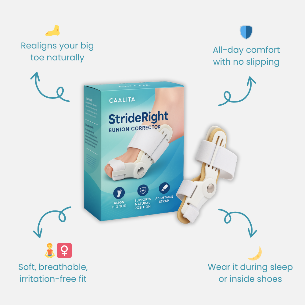 StrideRight — Break Free from Bunion Pain and Step into Comfort All Day