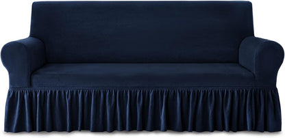 Velvet-Rich Sofa Slipcover — Wrap Your Sofa in Irresistible Plush Comfort and Unshakable Pet-Proof Style
