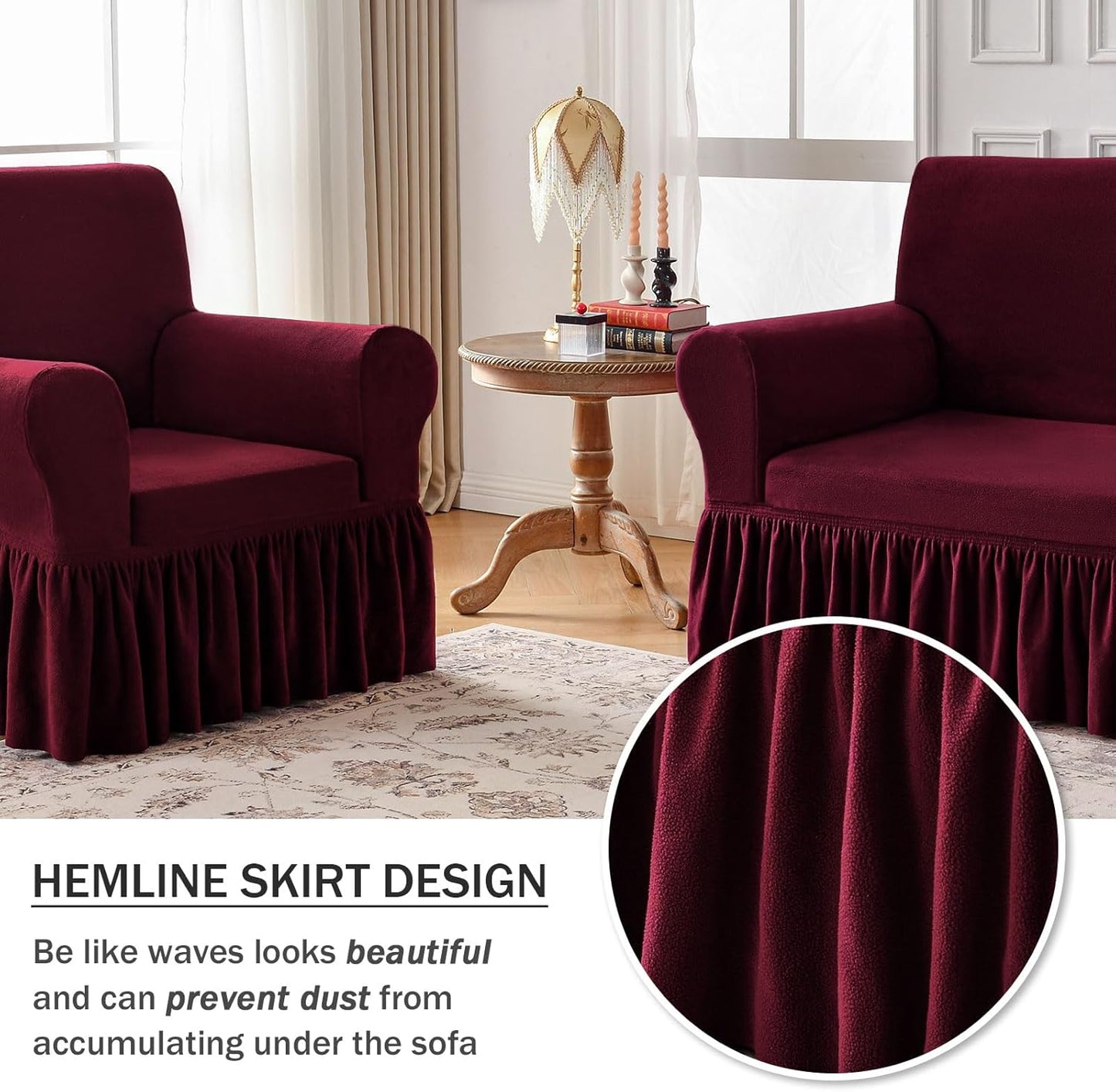 Velvet-Rich Sofa Slipcover — Wrap Your Sofa in Irresistible Plush Comfort and Unshakable Pet-Proof Style