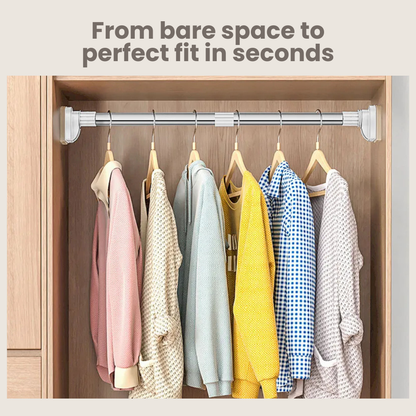 RodMaster™ PowerGrip Adjustable Rod — Snap It In Place and Own a Flawless, Damage-Free Home Instantly