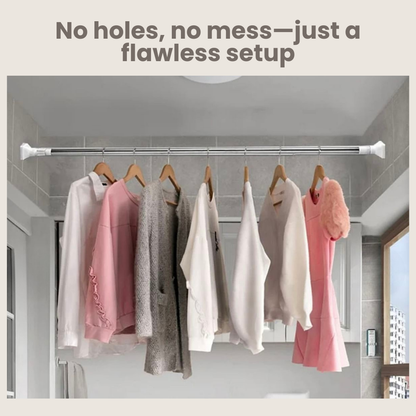 RodMaster™ PowerGrip Adjustable Rod — Snap It In Place and Own a Flawless, Damage-Free Home Instantly