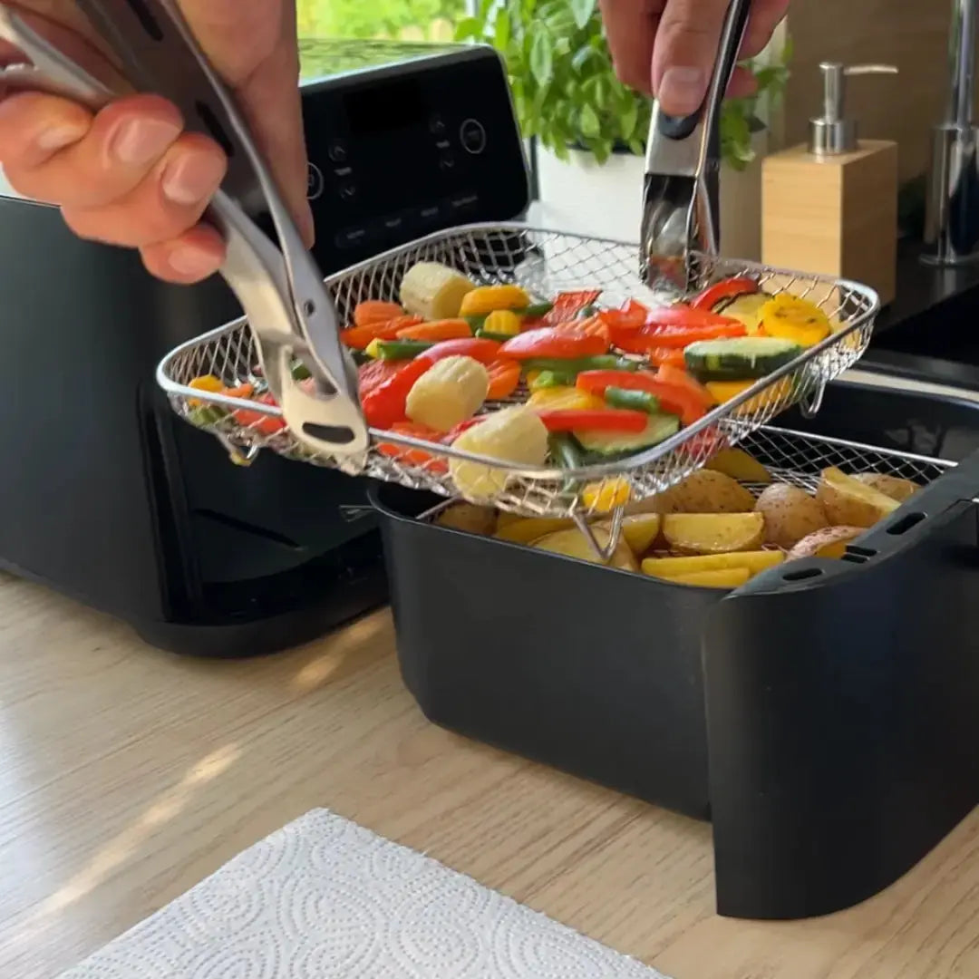 StackMaster™ Multi-Layer Baskets — Double Your Dinner, Zero Compromise