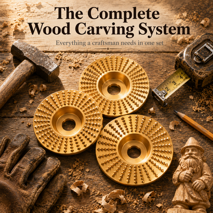 WoodHawk — predatory, fast, carves like it's hunting the grain. (Set of 3)