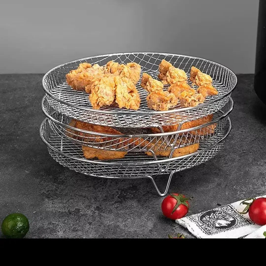 StackMaster™ Multi-Layer Baskets — Double Your Dinner, Zero Compromise