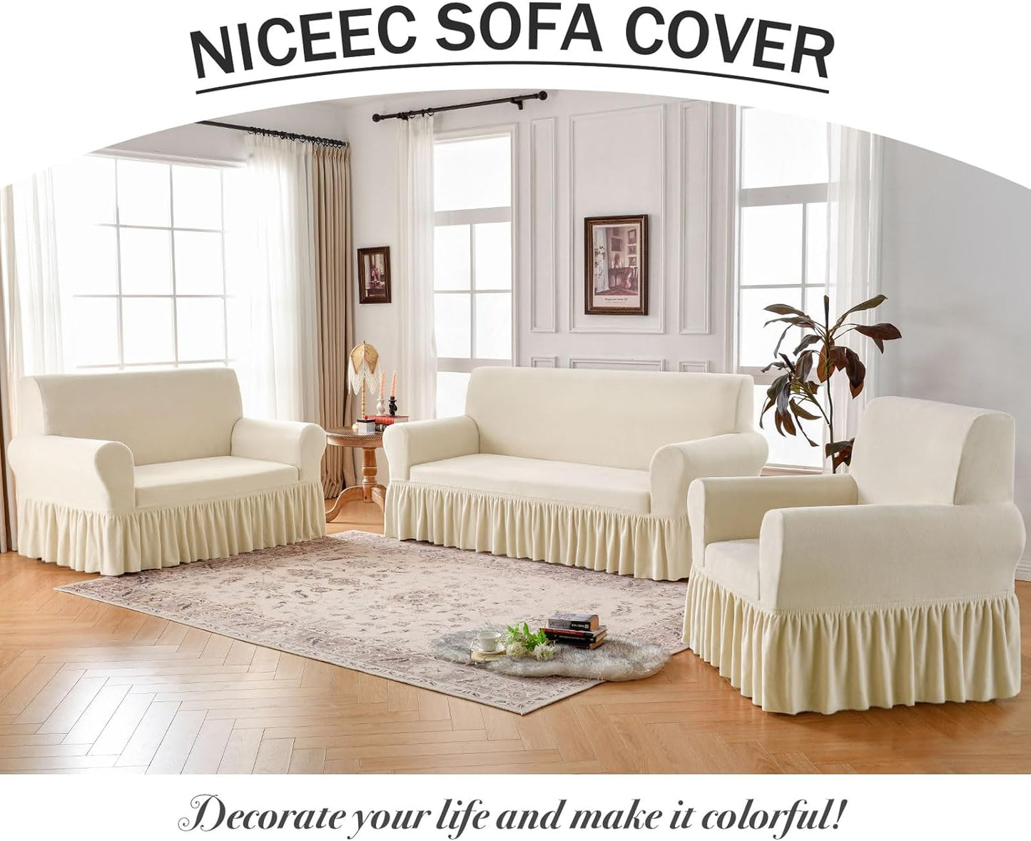Velvet-Rich Sofa Slipcover — Wrap Your Sofa in Irresistible Plush Comfort and Unshakable Pet-Proof Style