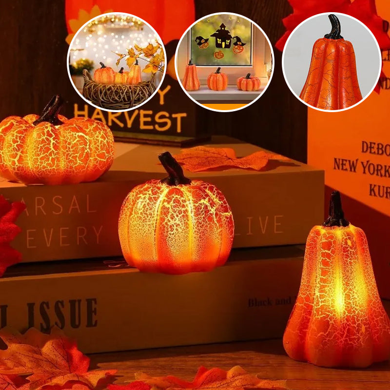 HexaGlow™ Pumpkin Lanterns — Ignite Instant Halloween Awe with Mesmerizing Spooky Charm