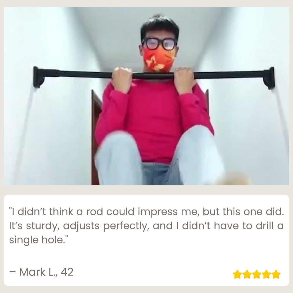 RodMaster™ PowerGrip Adjustable Rod — Snap It In Place and Own a Flawless, Damage-Free Home Instantly