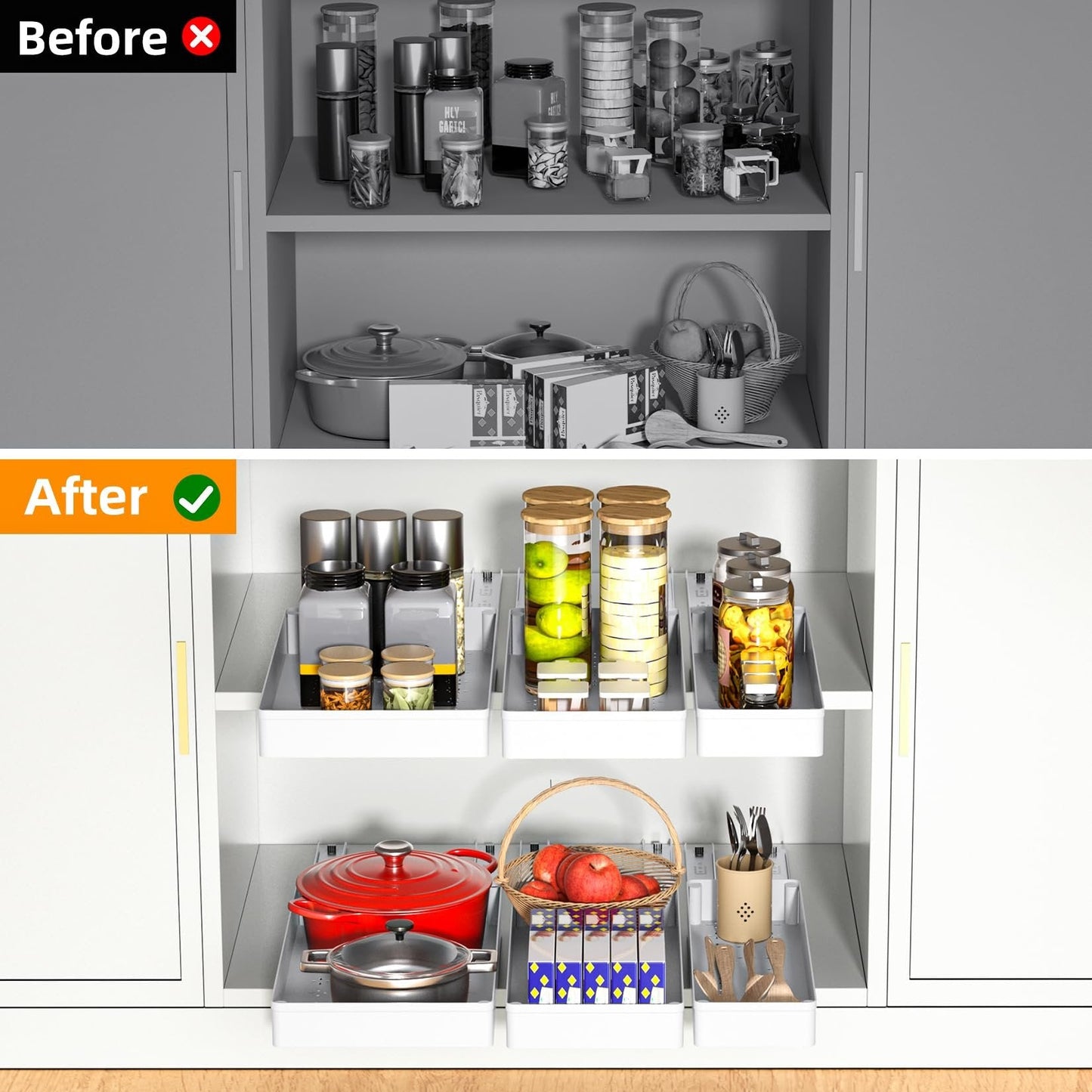 SwiftSlide Pro — Transform Cluttered Cabinets into Effortless, Space-Maximizing Havens