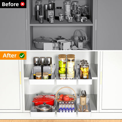 SwiftSlide Pro — Transform Cluttered Cabinets into Effortless, Space-Maximizing Havens