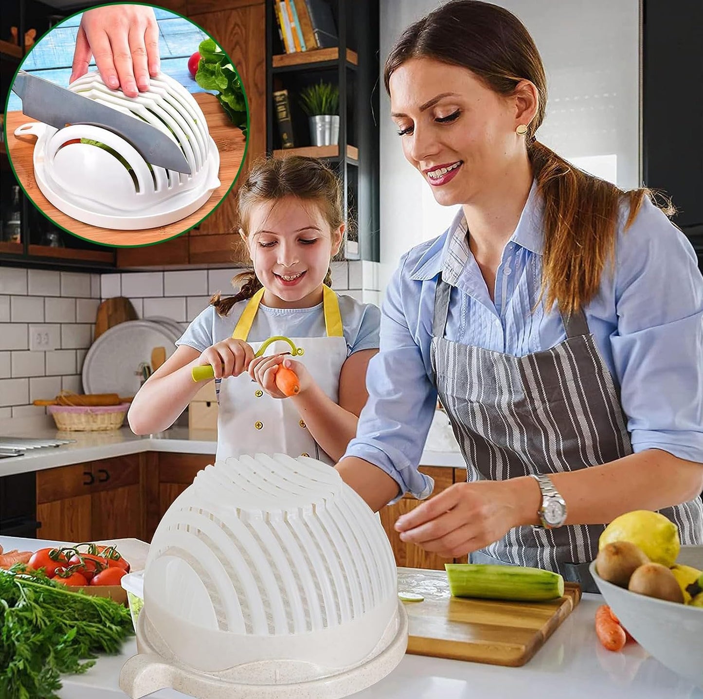 SwiftSlice Bowl — Transform Salad Prep into a Quick, Safe, and Mess-Free Power Move