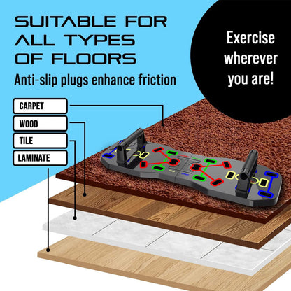 TitanPush 10-in-1 Foldable Power Board — Build Rock-Solid Strength Anytime, Anywhere