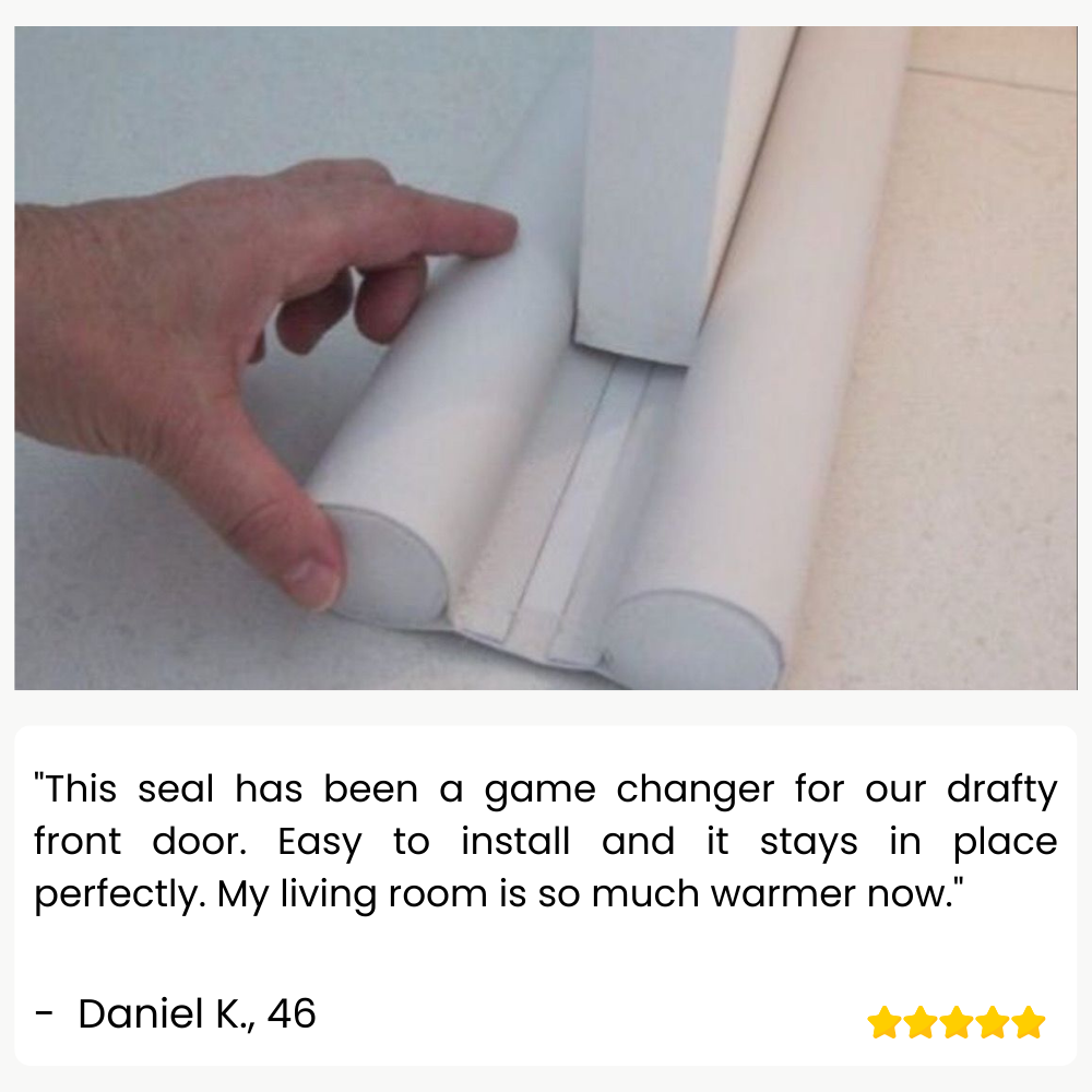 GripSeal™ Door Seal Strip — Lock Out Noise, Drafts, and Energy Waste for Year-Round Comfort (1+1 free)