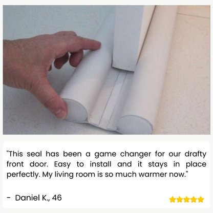 GripSeal™ Door Seal Strip — Lock Out Noise, Drafts, and Energy Waste for Year-Round Comfort (1+1 free)