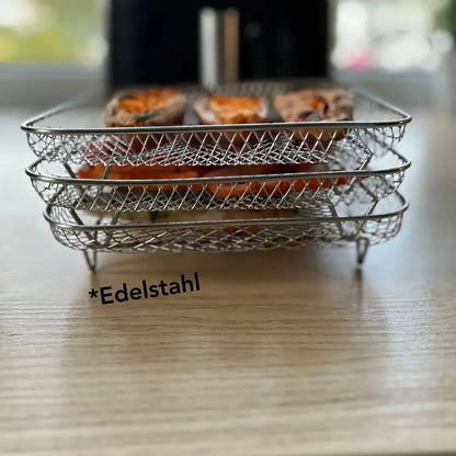 StackMaster™ Multi-Layer Baskets — Double Your Dinner, Zero Compromise