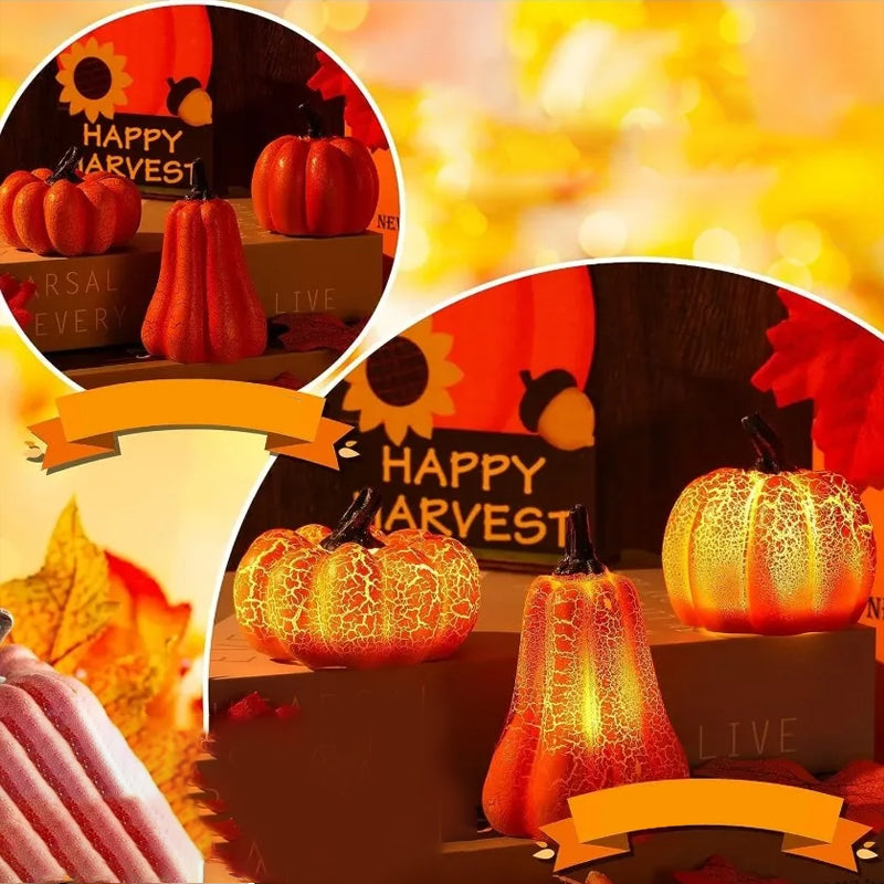 HexaGlow™ Pumpkin Lanterns — Ignite Instant Halloween Awe with Mesmerizing Spooky Charm