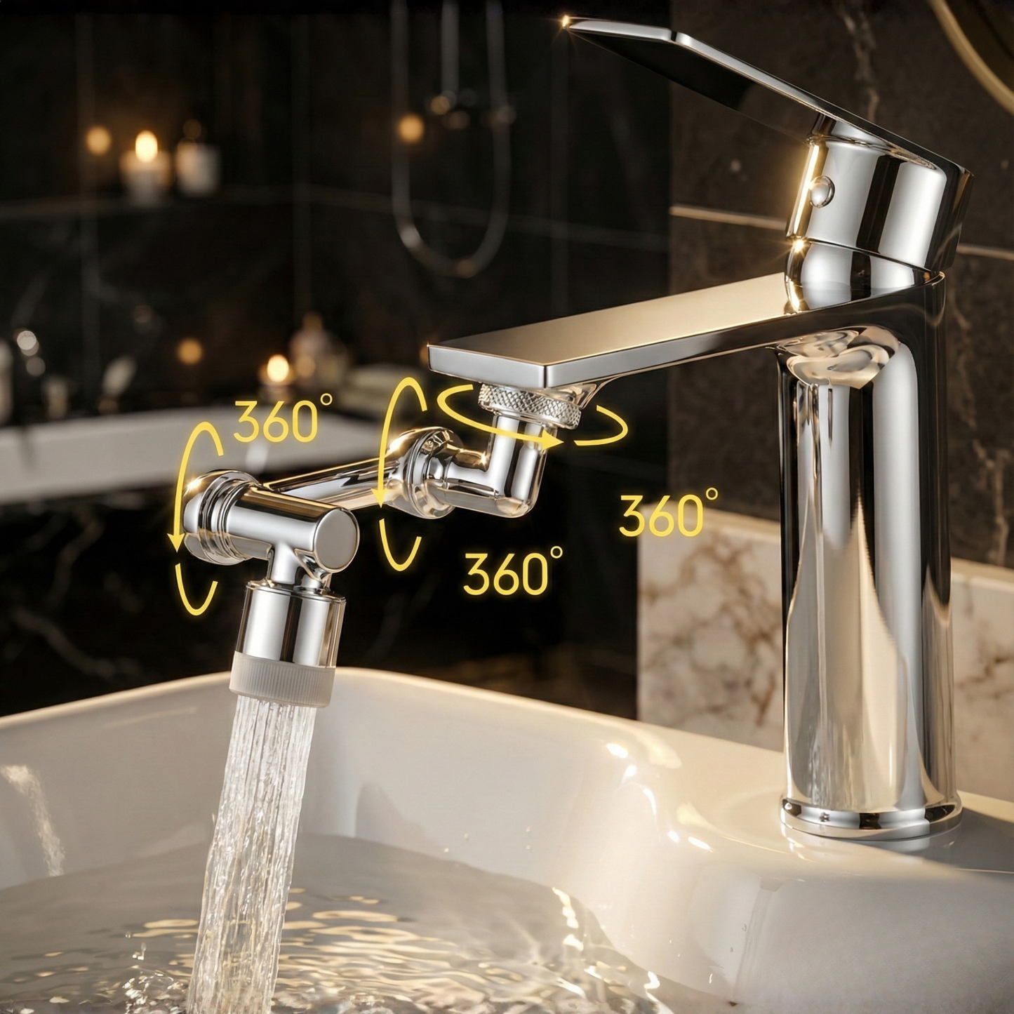 HydroTwist™ — Command Your Sink with Effortless, Splash-Free Precision