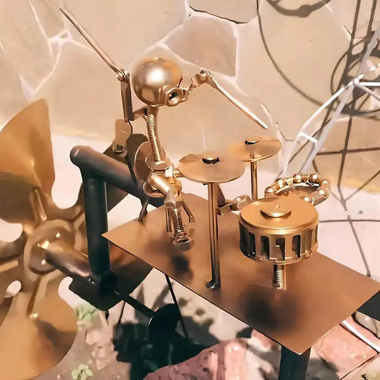 Metal Windmill "Rock Band" — Ignite Your Garden with the Raw Power and Passion of Rocking Motion