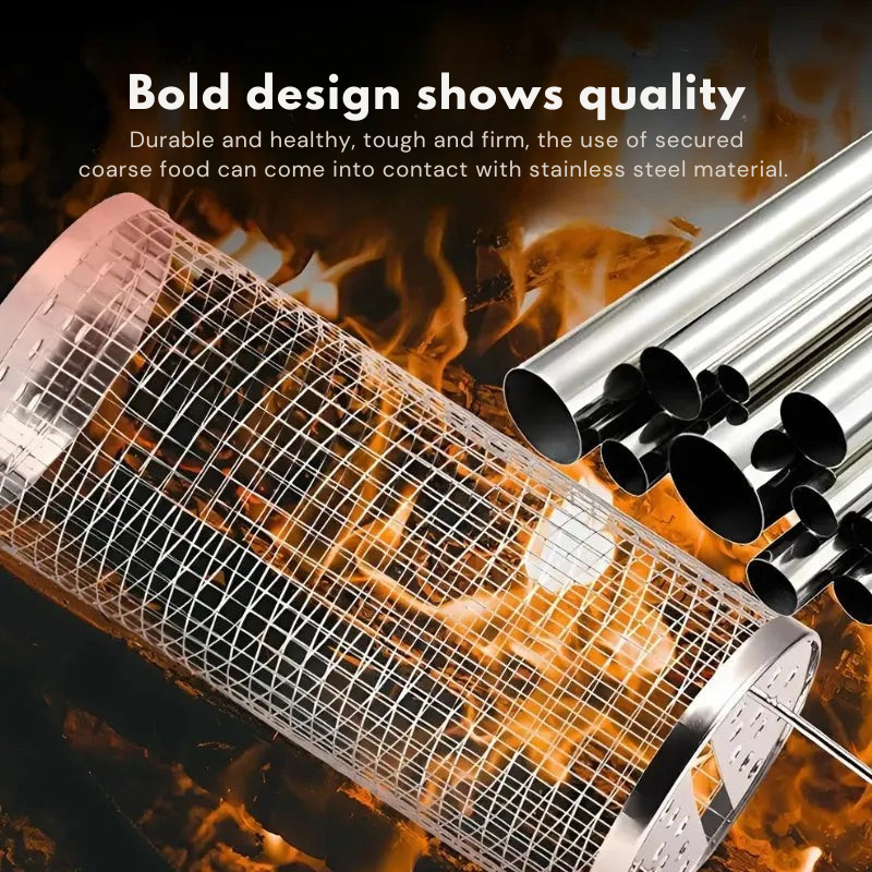 GrillMasterSpin™ — Effortless, Even Cooking That Makes You the BBQ Hero Every Time