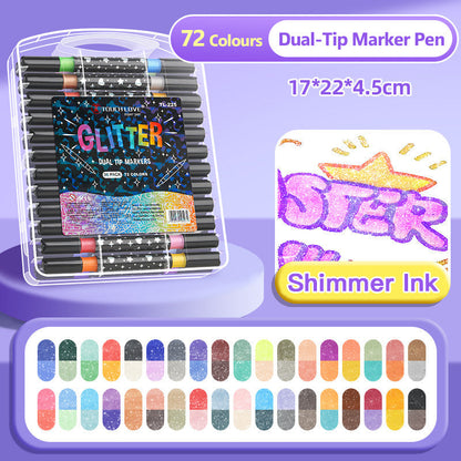 StellarShine Glitter Gel Pens — Ignite Your Imagination with Smudge-Proof, Eco-Friendly Sparkle