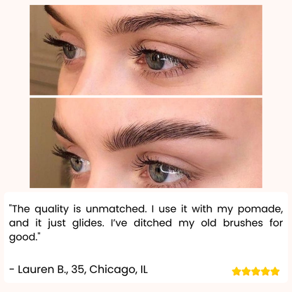 BrowBlaze™ 4D Stroke Mastery Stamp Brush — Instantly Command Attention with Bold, Flawless Brows That Never Quit