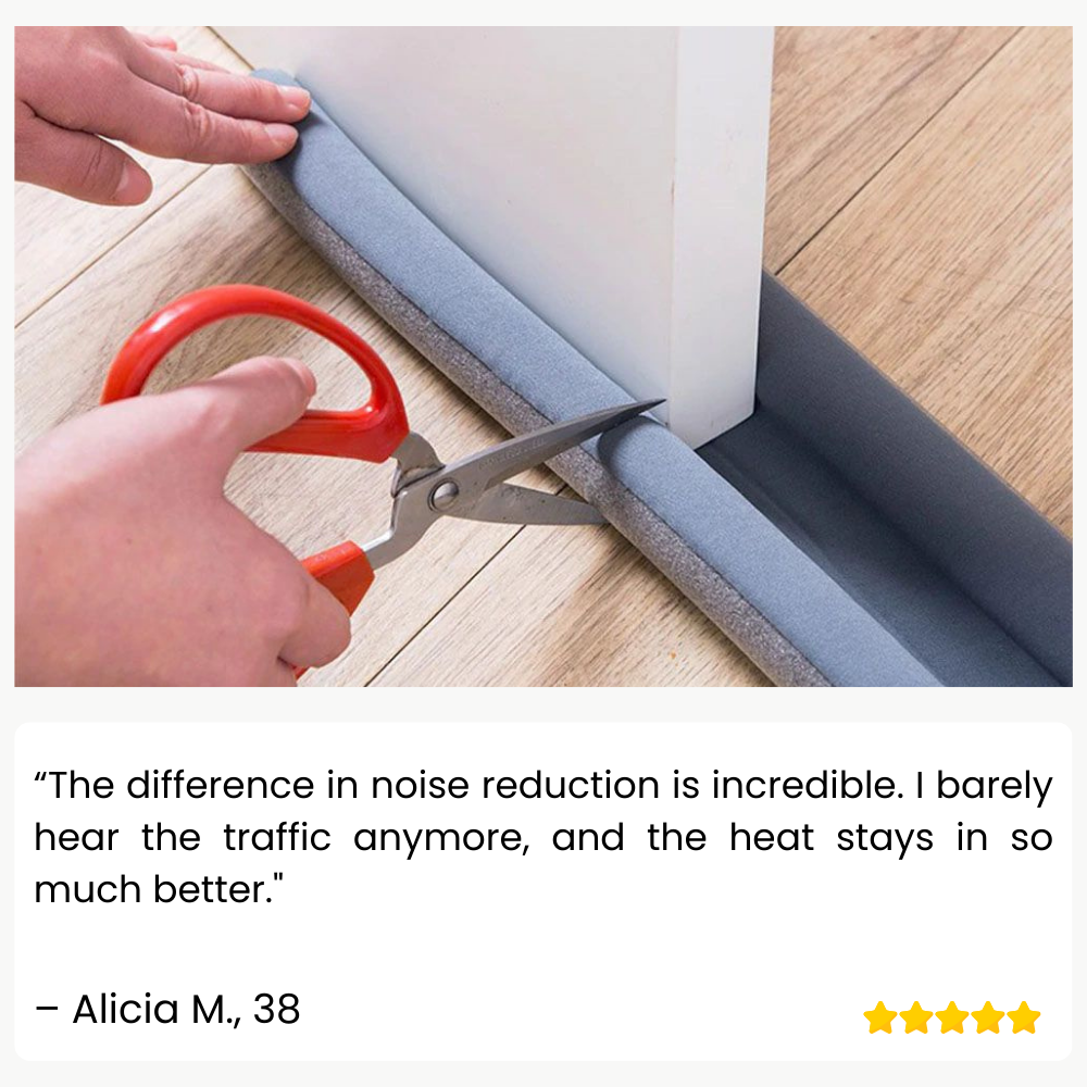 GripSeal™ Door Seal Strip — Lock Out Noise, Drafts, and Energy Waste for Year-Round Comfort (1+1 free)