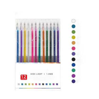 LumeLuxe Glitter Gel Pens — Ignite Every Page with Stunning, Smudge-Proof Sparkle
