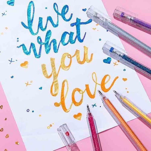 LumeLuxe Glitter Gel Pens — Ignite Every Page with Stunning, Smudge-Proof Sparkle