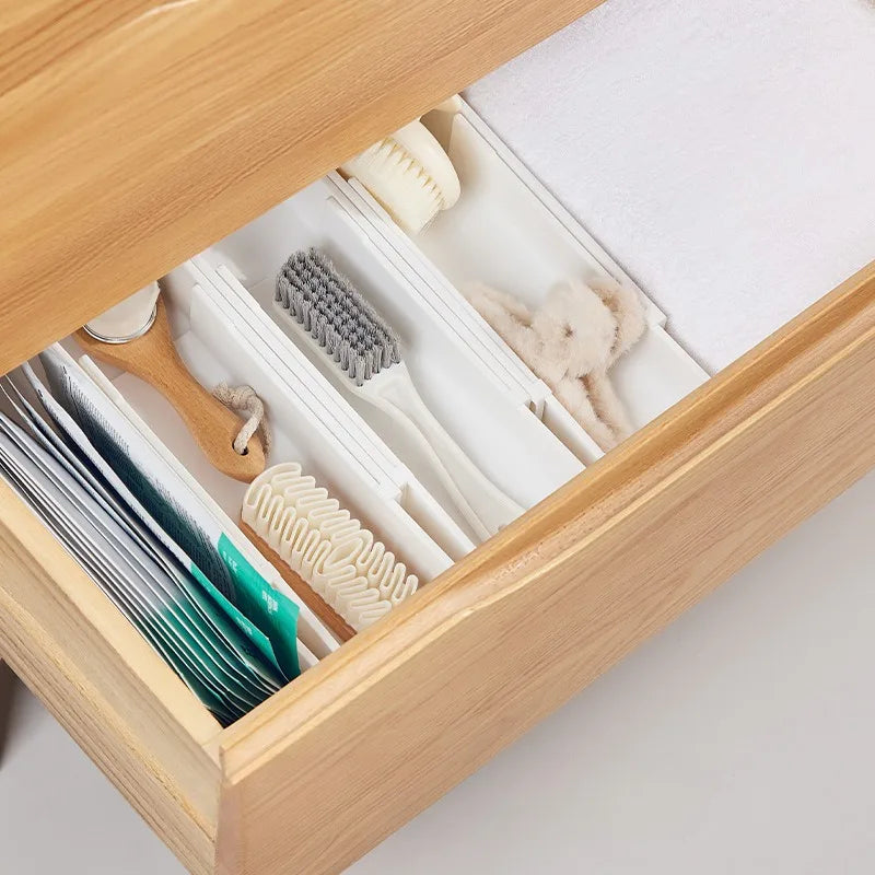 VeloraFlex Chaos Crusher Drawer Dividers — Transform Any Mess Into Effortless Order That Frees Your Space and Mind (1+1 free)