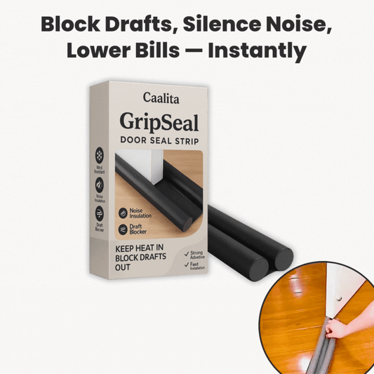 GripSeal™ Door Seal Strip — Lock Out Noise, Drafts, and Energy Waste for Year-Round Comfort (1+1 free)