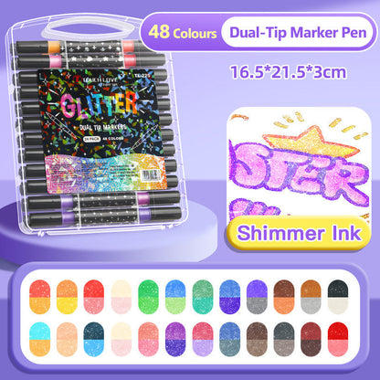 StellarShine Glitter Gel Pens — Ignite Your Imagination with Smudge-Proof, Eco-Friendly Sparkle