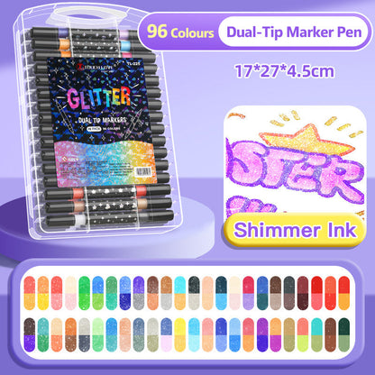 StellarShine Glitter Gel Pens — Ignite Your Imagination with Smudge-Proof, Eco-Friendly Sparkle