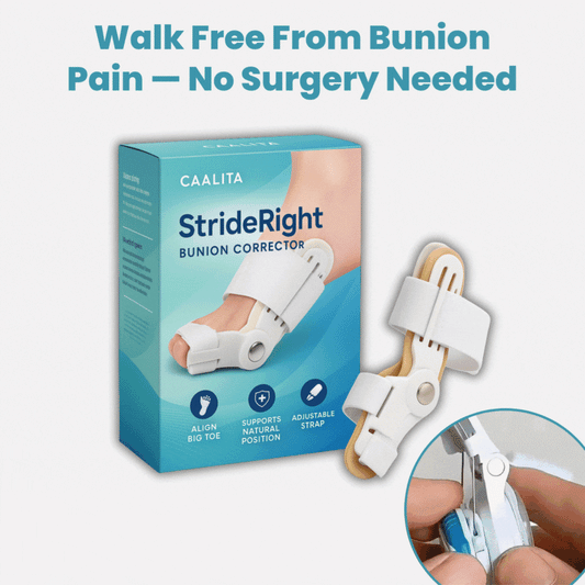 StrideRight — Break Free from Bunion Pain and Step into Comfort All Day