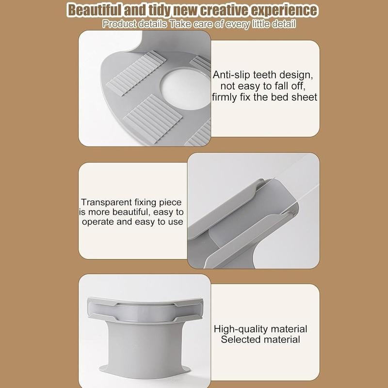 GripForce Sheet Holders — Sleep Tight All Night with Wrinkle-Free, Snug Bedding (4 pieces)