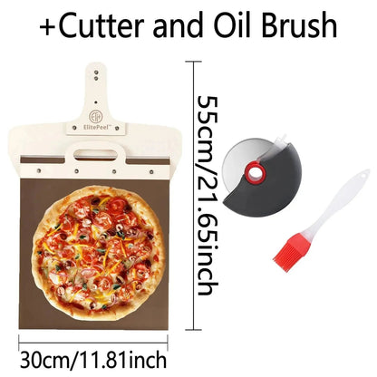 SlixaGlide Sliding Pizza Peel — Master the Perfect Pizza Launch Every Time Without the Mess