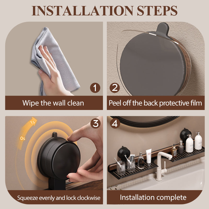 IronClad WalnutGrip — Transform Your Bathroom Into a Sanctuary of Effortless Order and Timeless Style