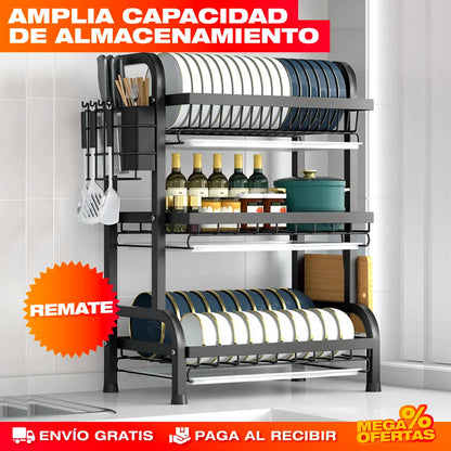 3-Tier UltraDry Pro Organizer — Transform Your Kitchen Into a Spotless, Stress-Free Zone