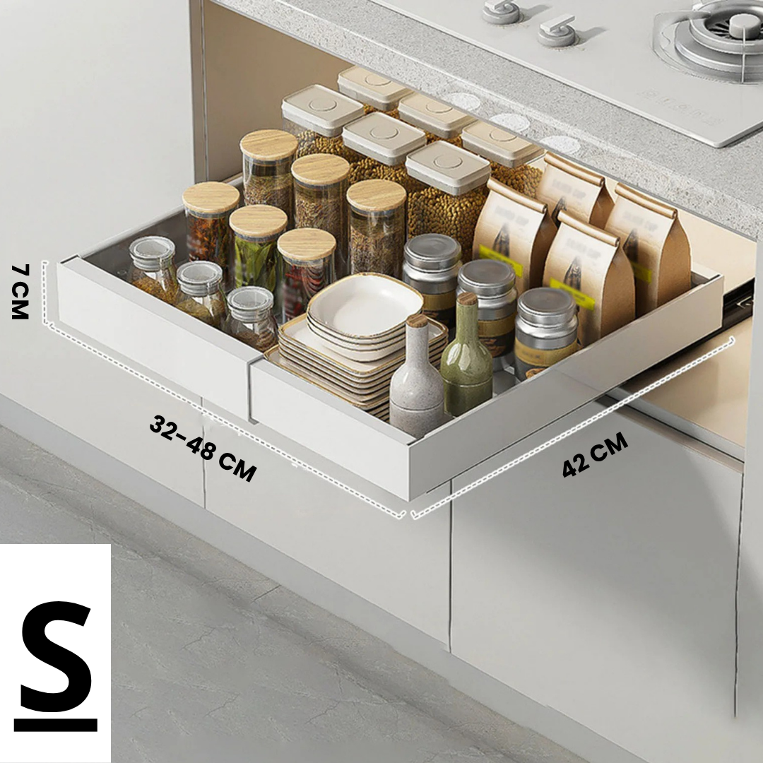 GlideStor — Instantly Double Your Kitchen Space and End Clutter Chaos Forever