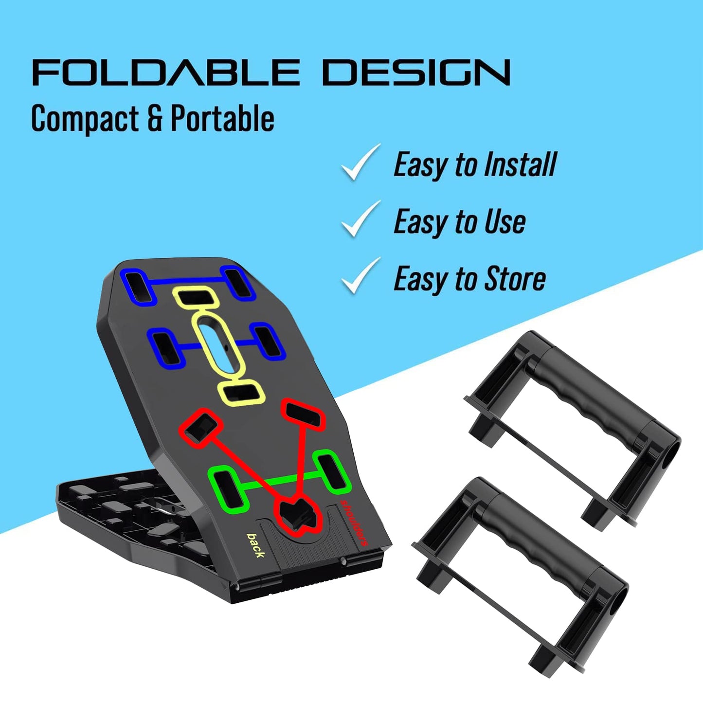 TitanPush 10-in-1 Foldable Power Board — Build Rock-Solid Strength Anytime, Anywhere