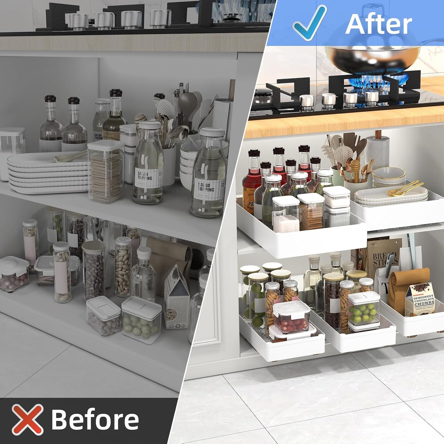 SwiftSlide Pro — Transform Cluttered Cabinets into Effortless, Space-Maximizing Havens