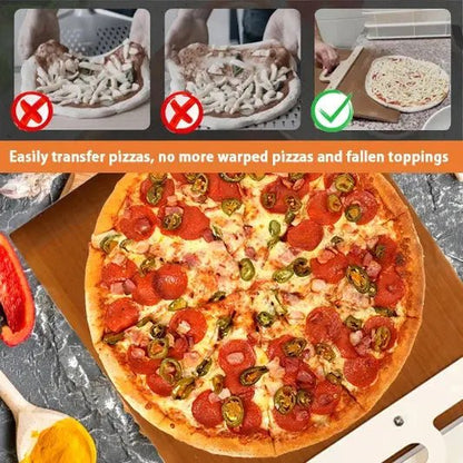 SlixaGlide Sliding Pizza Peel — Master the Perfect Pizza Launch Every Time Without the Mess