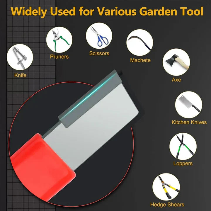 RazorEdge™ Garden Tool Sharpener — Transform Dull Blades into Razor-Sharp Power Instantly