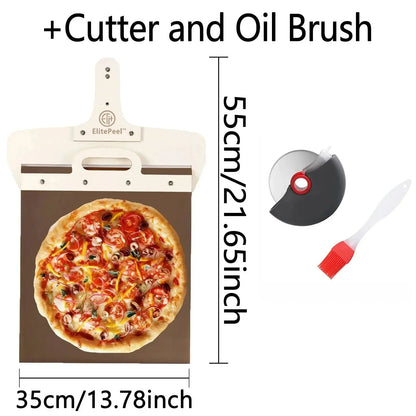 SlixaGlide Sliding Pizza Peel — Master the Perfect Pizza Launch Every Time Without the Mess